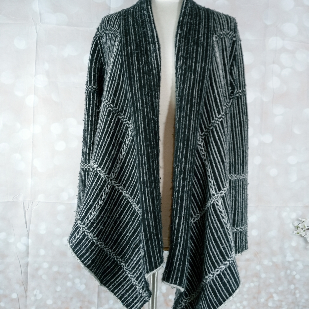 ANTHROPOLOGIE SPARROW 100% WOOL OPEN CARDIGAN  sz Sm